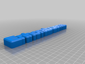 mi personalizados empuje el pasador de la pared las letras personalizado 3d print model - Mito3D