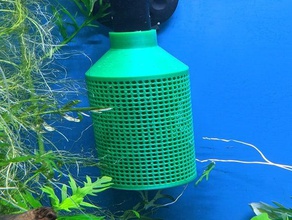 aquarium power filter inlet strainer 3d print model - Mito3D
