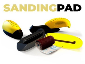 sanding pad lija lijar sand sander block tool tools sandpaper holder 3d print model - Mito3D