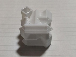 custom naked 3d maze 0 infill no support customizable labyrinth generator octahedron 3d print model - Mito3D