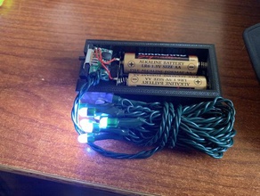 battery box string lights aa holder christmas 3d print model - Mito3D