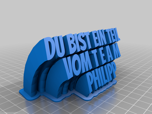 l'équipe de philipp personnalisé 3D print model - Mito3D