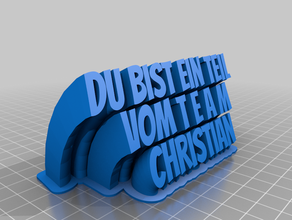 team christian customized 3d print model - Mito3D