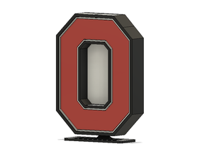 ohio state desk wall mount buckeyes logo university osu 3d print model - Mito3D