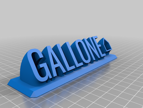 gallone su misura 3d print model - Mito3D