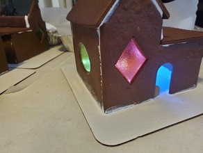 2019 casa de pão gengibre modelo decorações natal fusion360 gingerbread 3d print model - Mito3D