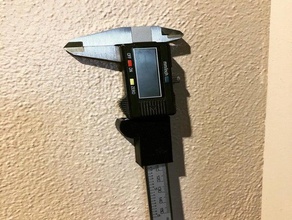 digital caliber holder wall mounted micrometer mount organization tool 3d print model - Mito3D