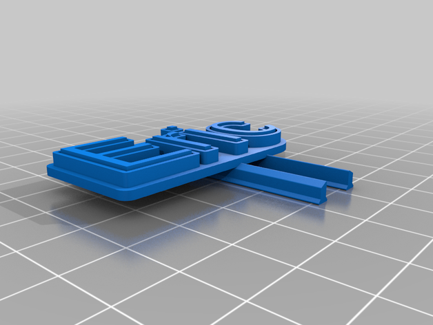 mon nom personnalisé étiquette personnalisable amovible v5 3D print model - Mito3D