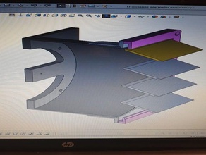 flap ventilation system 155mm prop diameter easy print vent 3d print model - Mito3D