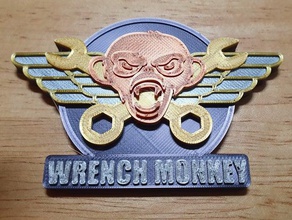 monkey wrench sfida di moneta l'esercito chinook la il capo della squadra l'elicottero scimmia us army chiave inglese 3d print model - Mito3D