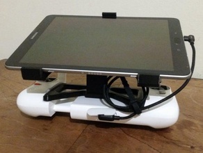 tablet mount holder fimi x8 drone remote bracket controller se holde 3d print model - Mito3D