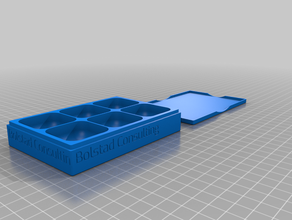 mon personnalisés magnétique vis plateau de boîte à couvercle en option personnalisé 3d print model - Mito3D