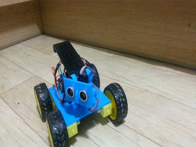 créer voiture robot éviter les obstacles rc rccar 3D print model - Mito3D