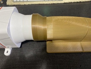 differenz tubo soffiante k40 3d print model - Mito3D