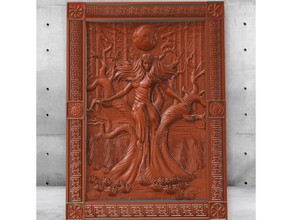 mara - slawischen bösen Göttin witcher cnc 3d print model - Mito3D