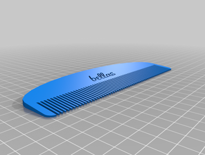 meu personalizados pente de bella personalizado 3d print model - Mito3D