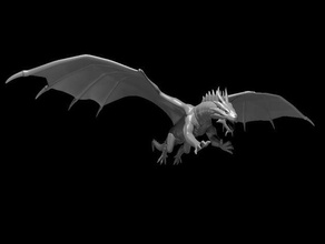bronze dragon flying dnd dragons 3d print model - Mito3D