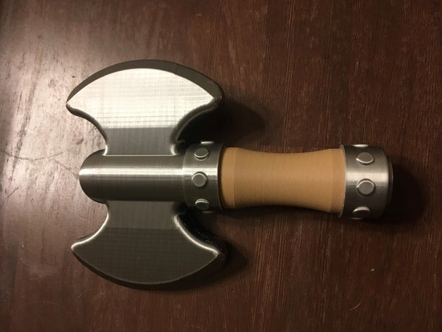double headed rattle axe 3D print model - Mito3D