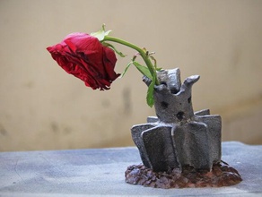 mortar planter 3d print model - Mito3D
