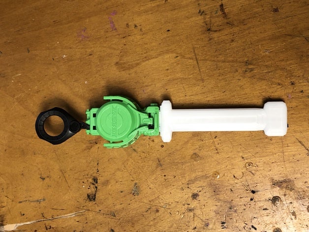 beyblade ráfaga de manejar el agarre la manija ripper 3D print model - Mito3D