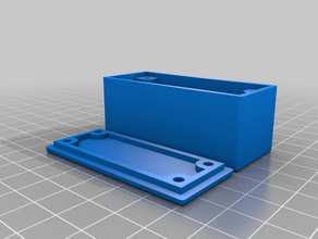 project box lid screws 22x22x58 customized 3d print model - Mito3D