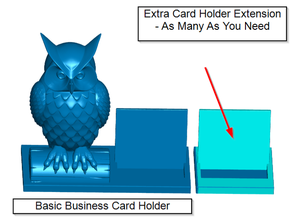 extra business card holder extension holders multiple 3d print model - Mito3D