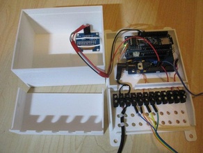 arduino electronics box terminal block strain releif 3d print model - Mito3D