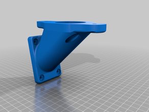 80 degree tail right wall mount 3d print model - Mito3D