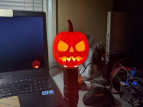 jack o lanterna de abóbora boca aberta remix 3d print model - Mito3D