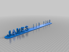 james happy new year customized 3d print model - Mito3D