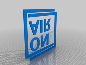 air sign 3d print model - Mito3D