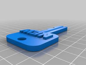 yeni ev hediyesi anahtar Anahtarlık hediye 3d print model - Mito3D