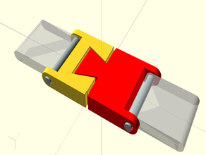 symétrique de la boucle ortlieb verschluss 3d print model - Mito3D
