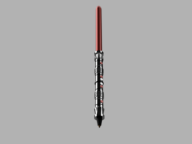 darth maul's lightsaber cover bic pen maul starwars star wars 3D print model - Mito3D
