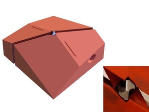 4-faceta broca de afiar gabarito o apontador nitidez 3d print model - Mito3D