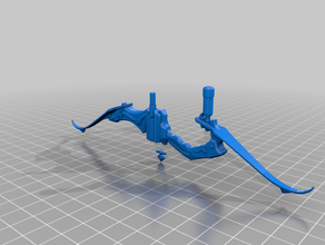 overwatch hanzo scion bow low quality 3d print model - Mito3D