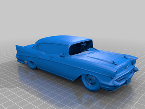 55-57 chevy raw unfinished 3d files 3d print model - Mito3D