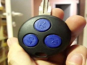 smart roadster chave de botões o botão 3d print model - Mito3D