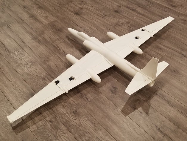 1 20 ölçek u-2 rc model 1627mm wingspan uçak edf uçan planör lasercut lockheed martin askeri yükselen 3D print model - Mito3D