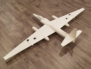 1 20 scale u-2r rc model 1627mm wingspan airplane edf flying glider lasercut lockheed martin military plane soaring 3d print model - Mito3D