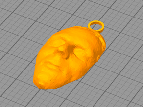 joseph smith death mask xmas ornament 3d print model - Mito3D