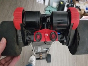 evoluir caminhão montado luz da cauda do suporte gt skate de montagem lanterna traseira 3d print model - Mito3D