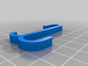 parametrische Gitter Haken 3d print model - Mito3D