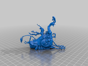 nurgle horticulous 40k aos fantasy plague snail 3d print model - Mito3D