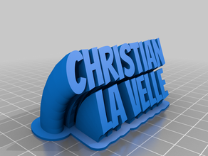 nameplate 1 customized 3d print model - Mito3D