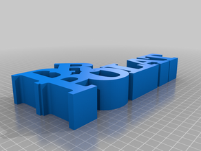 word sculpturepolat customized 3d print model - Mito3D