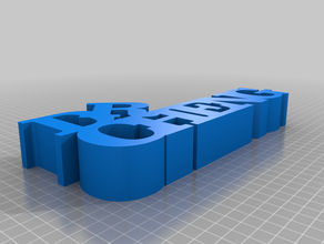 palavra sculpturerajen personalizado 3d print model - Mito3D