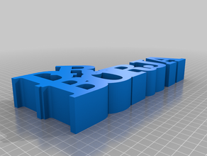 palavra sculptureborja personalizado 3d print model - Mito3D
