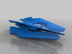 starship wasp ship spaceship 3d print model - Mito3D