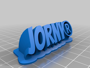 sweeping jorny customized 3d print model - Mito3D